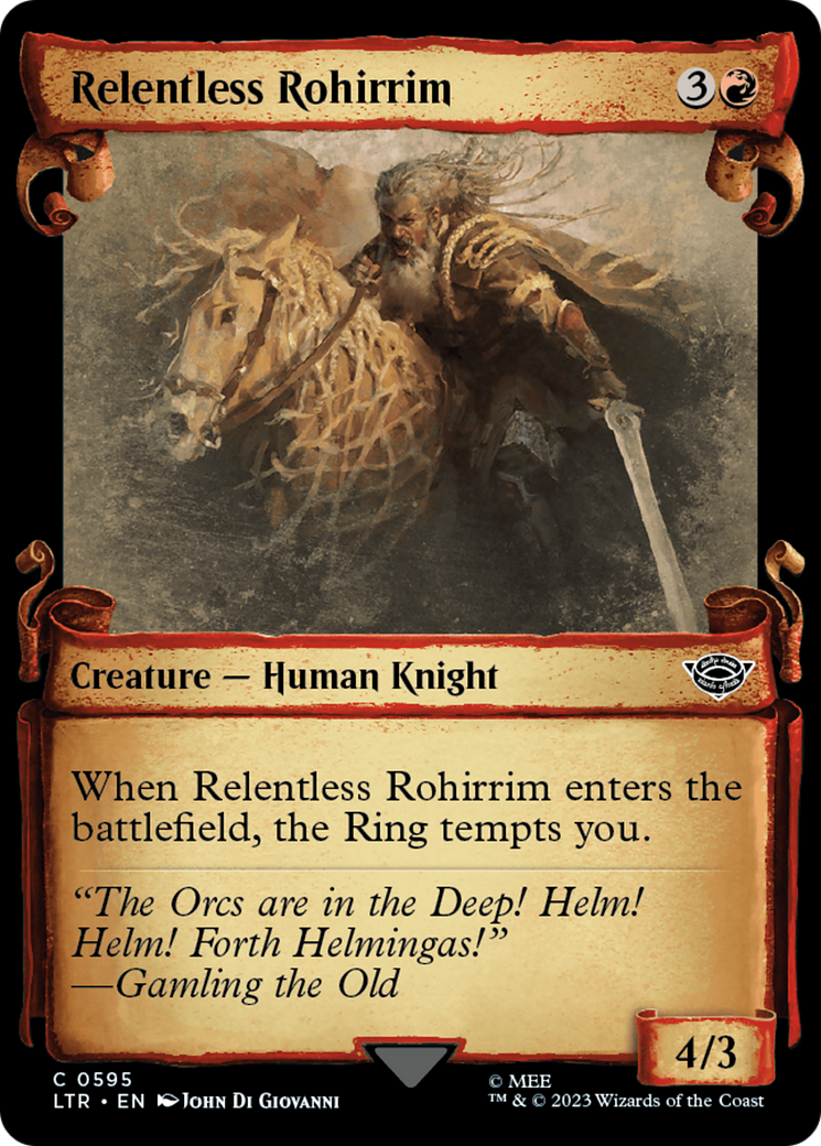 Relentless Rohirrim [The Lord of the Rings: Tales of Middle-Earth Showcase Scrolls] | Deep Dive Games St. Marys