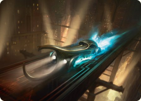 Run Out of Town Art Card [Streets of New Capenna Art Series] | Deep Dive Games St. Marys
