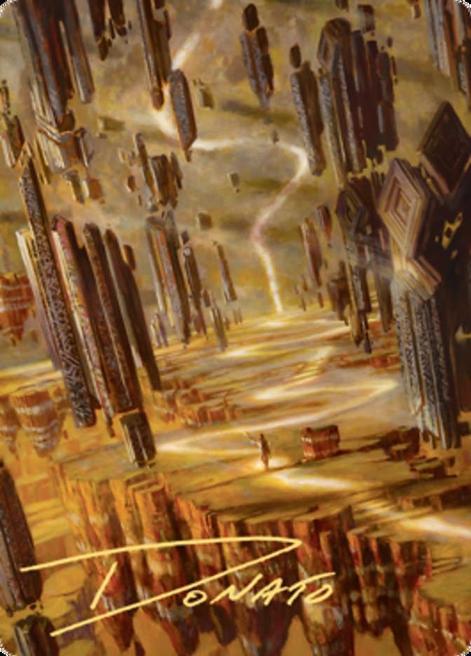 Brightclimb Pathway Art Card (Gold-Stamped Signature) [Zendikar Rising Art Series] | Deep Dive Games St. Marys