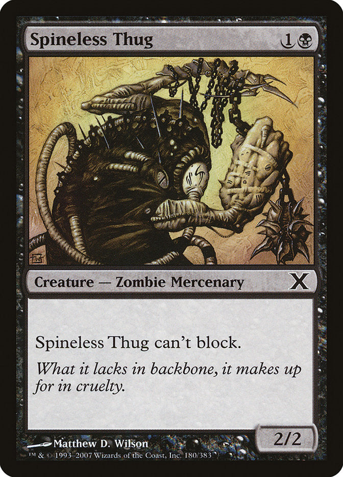 Spineless Thug [Tenth Edition] | Deep Dive Games St. Marys