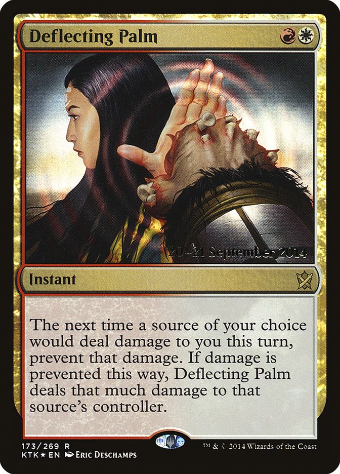 Deflecting Palm [Khans of Tarkir Prerelease Promos] | Deep Dive Games St. Marys