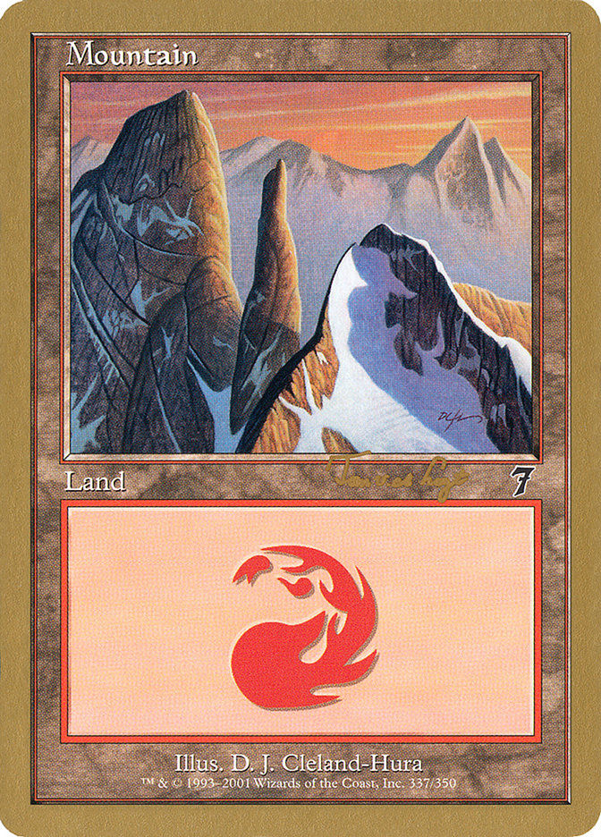 Mountain (337) (Tom van de Logt) [World Championship Decks 2001] | Deep Dive Games St. Marys