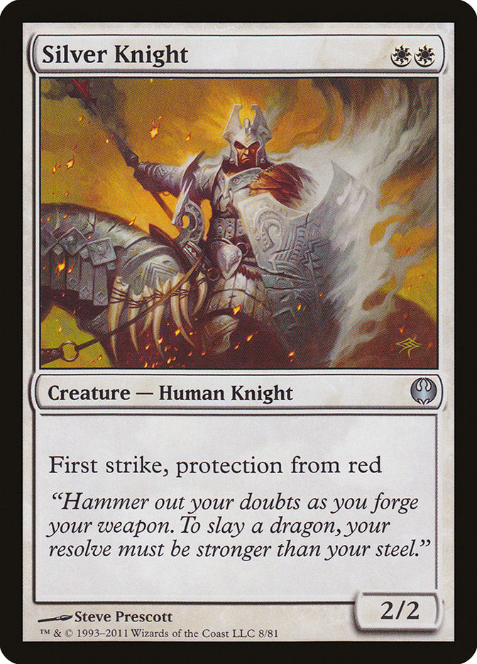 Silver Knight [Duel Decks: Knights vs. Dragons] | Deep Dive Games St. Marys