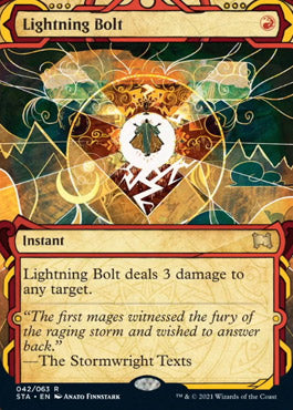 Lightning Bolt (Foil Etched) [Strixhaven: School of Mages Mystical Archive] | Deep Dive Games St. Marys