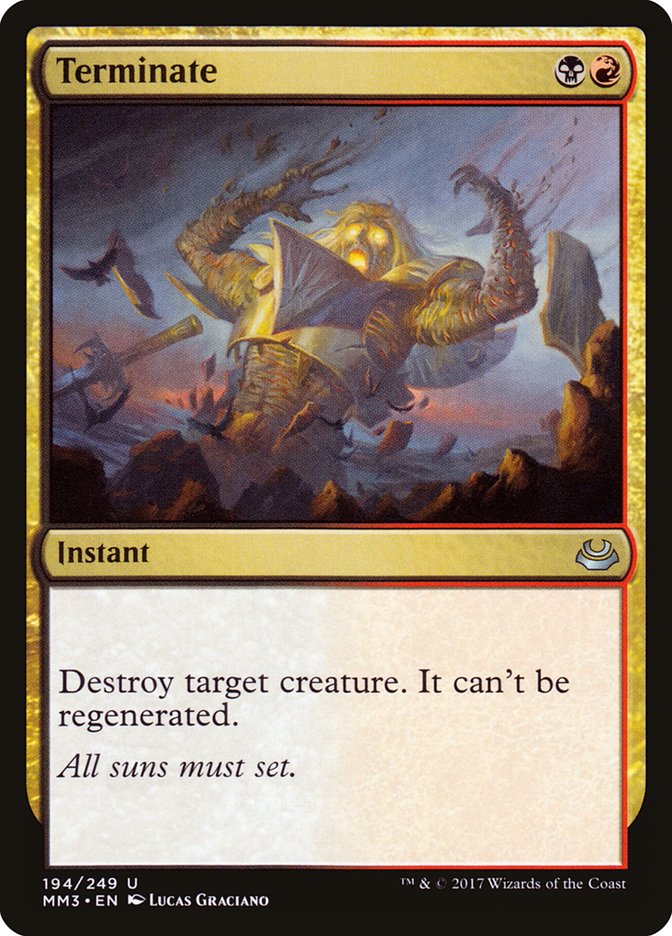 Terminate [Modern Masters 2017] | Deep Dive Games St. Marys