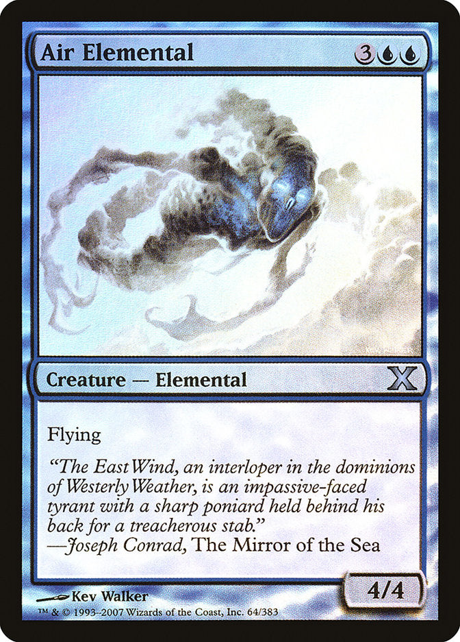 Air Elemental (Premium Foil) [Tenth Edition] | Deep Dive Games St. Marys