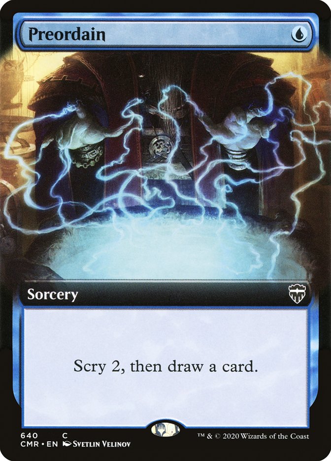 Preordain (Extended Art) [Commander Legends] | Deep Dive Games St. Marys