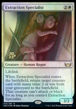 Extraction Specialist [Streets of New Capenna Prerelease Promos] | Deep Dive Games St. Marys