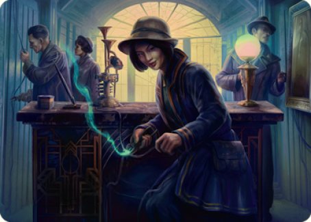 Wiretapping Art Card [Streets of New Capenna Art Series] | Deep Dive Games St. Marys