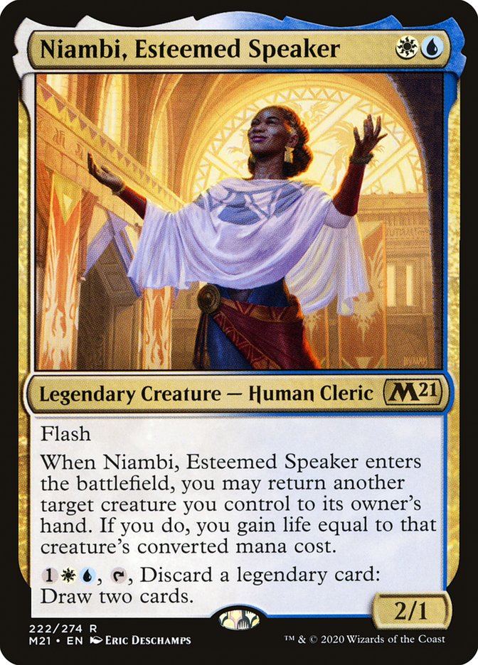 Niambi, Esteemed Speaker [Core Set 2021] | Deep Dive Games St. Marys