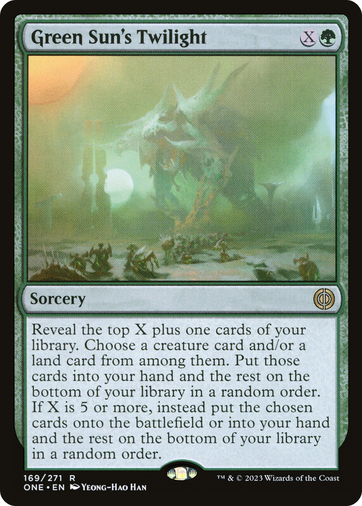 Green Sun's Twilight [Phyrexia: All Will Be One] | Deep Dive Games St. Marys