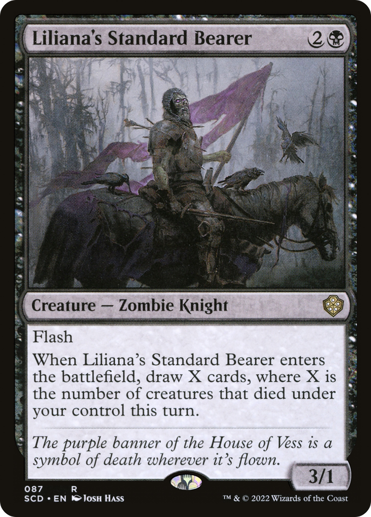 Liliana's Standard Bearer [Starter Commander Decks] | Deep Dive Games St. Marys