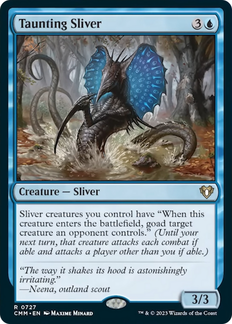 Taunting Sliver [Commander Masters] | Deep Dive Games St. Marys