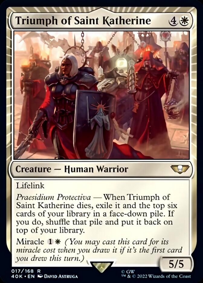 Triumph of Saint Katherine (Surge Foil) [Warhammer 40,000] | Deep Dive Games St. Marys