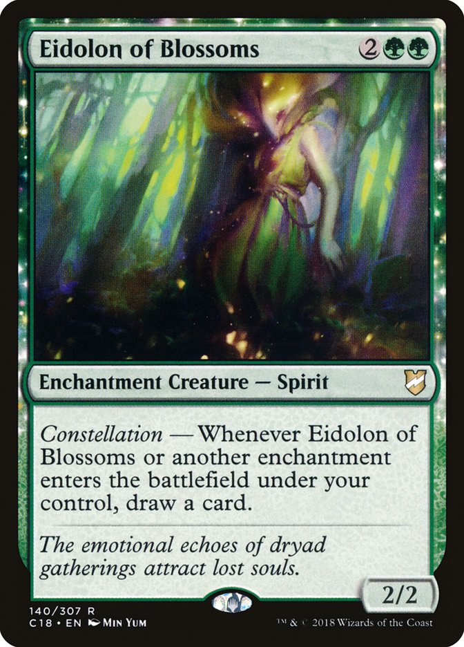 Eidolon of Blossoms [Commander 2018] | Deep Dive Games St. Marys