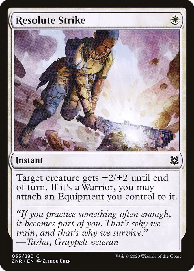 Resolute Strike [Zendikar Rising] | Deep Dive Games St. Marys