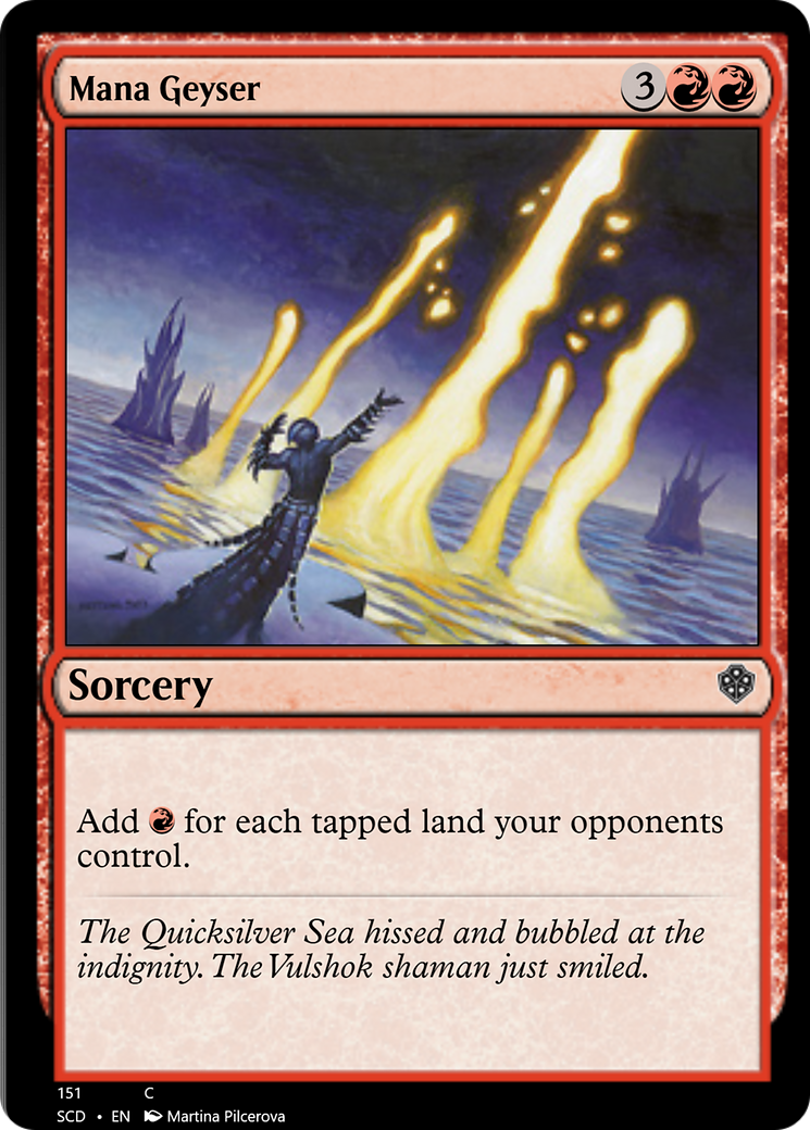 Mana Geyser [Starter Commander Decks] | Deep Dive Games St. Marys