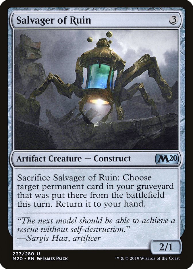 Salvager of Ruin [Core Set 2020] | Deep Dive Games St. Marys