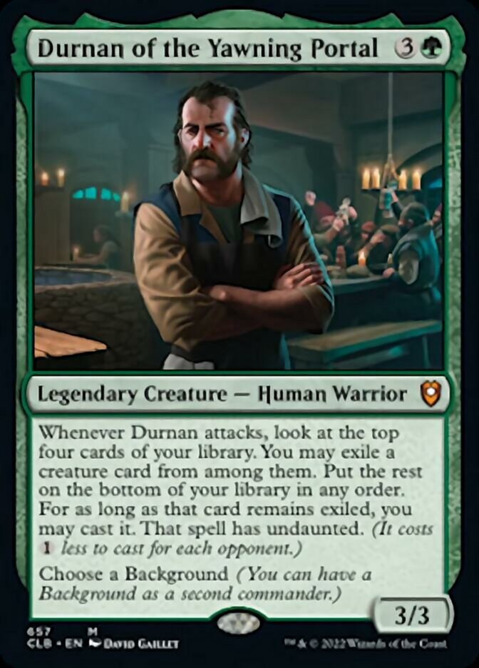 Durnan of the Yawning Portal [Commander Legends: Battle for Baldur's Gate] | Deep Dive Games St. Marys