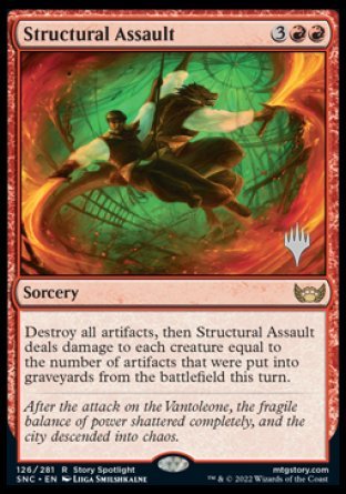 Structural Assault (Promo Pack) [Streets of New Capenna Promos] | Deep Dive Games St. Marys