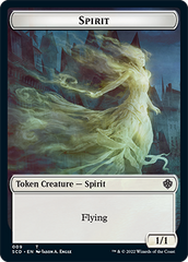 Bird // Spirit Double-Sided Token [Starter Commander Decks] | Deep Dive Games St. Marys