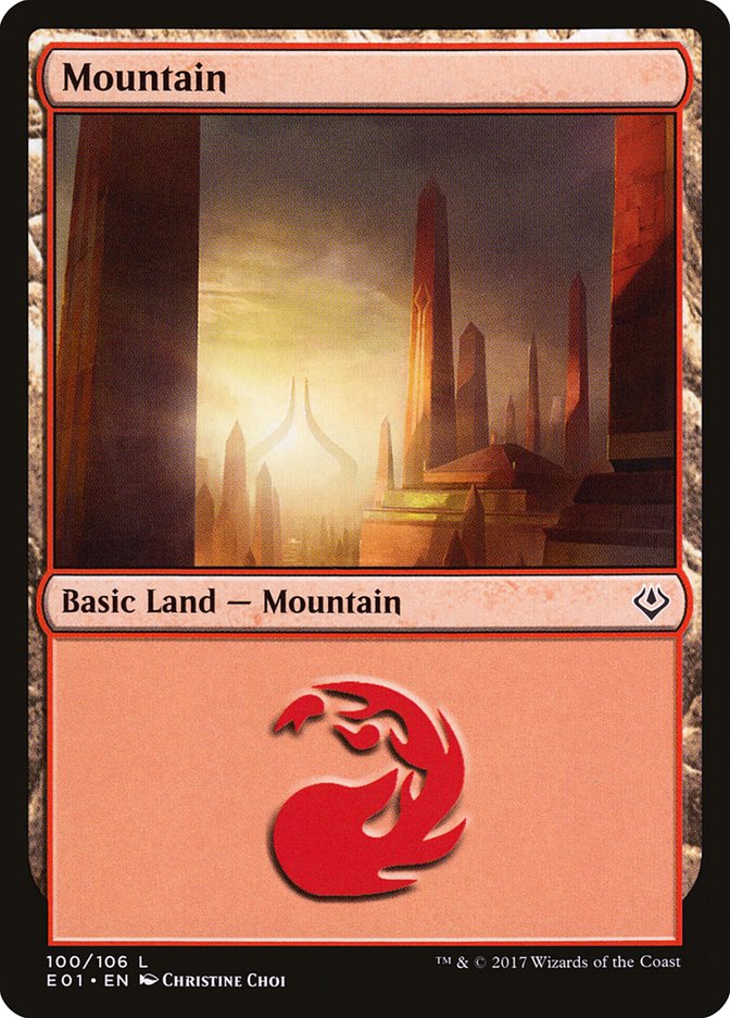 Mountain (100) [Archenemy: Nicol Bolas] | Deep Dive Games St. Marys