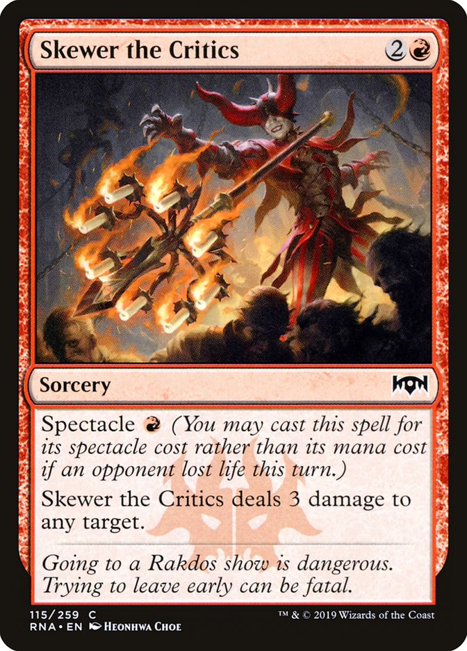 Skewer the Critics [Ravnica Allegiance] | Deep Dive Games St. Marys