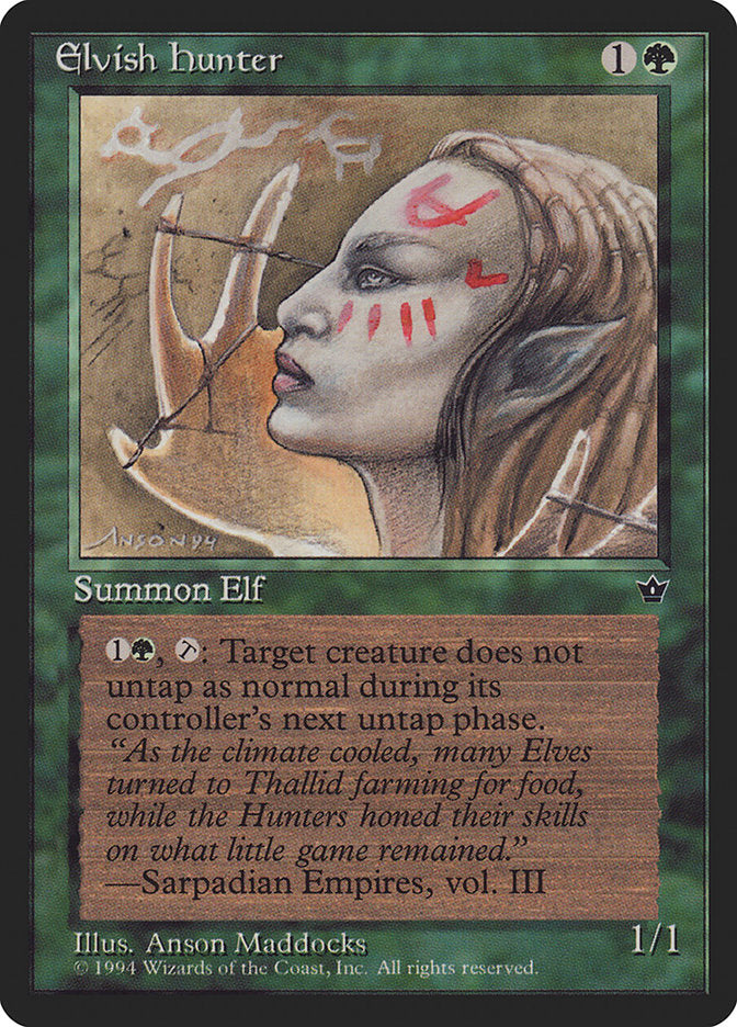 Elvish Hunter (Anson Maddocks) [Fallen Empires] | Deep Dive Games St. Marys