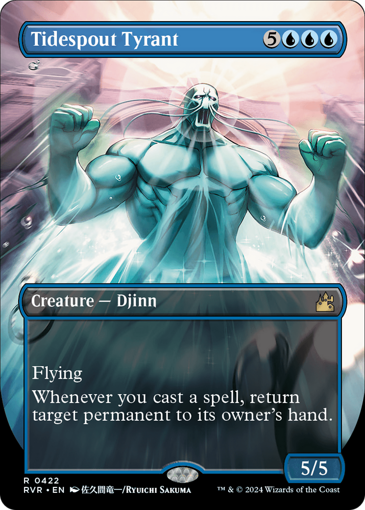 Tidespout Tyrant (Anime Borderless) [Ravnica Remastered] | Deep Dive Games St. Marys