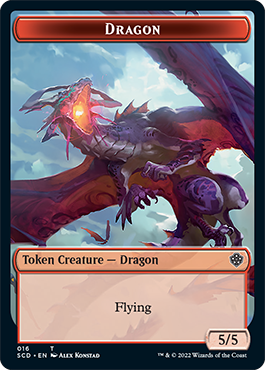 Dragon // Dragon Double-Sided Token [Starter Commander Decks] | Deep Dive Games St. Marys