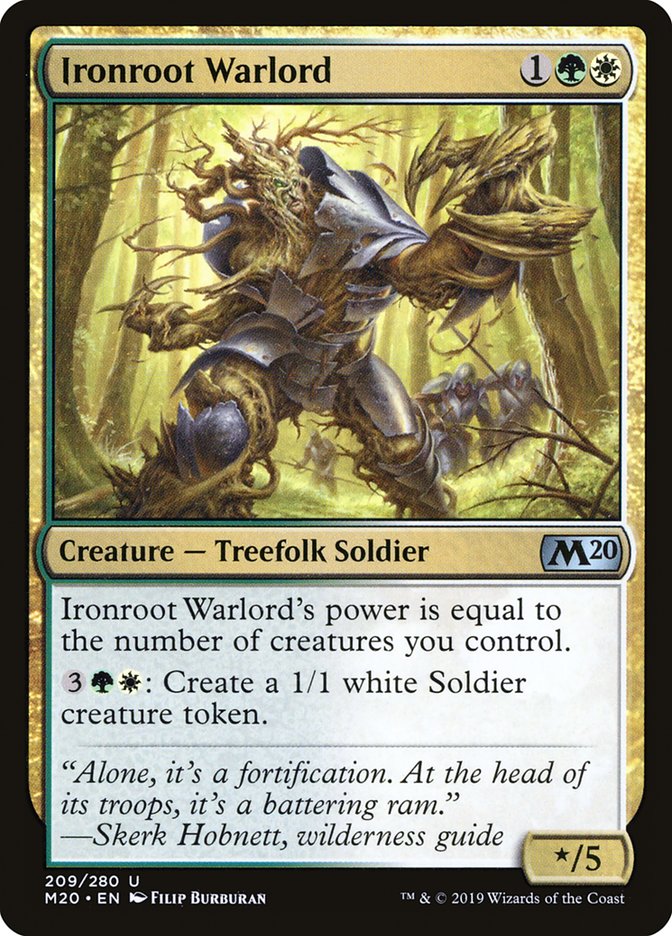 Ironroot Warlord [Core Set 2020] | Deep Dive Games St. Marys