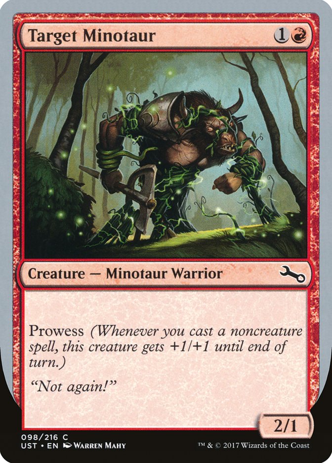 Target Minotaur (Vine Art) [Unstable] | Deep Dive Games St. Marys