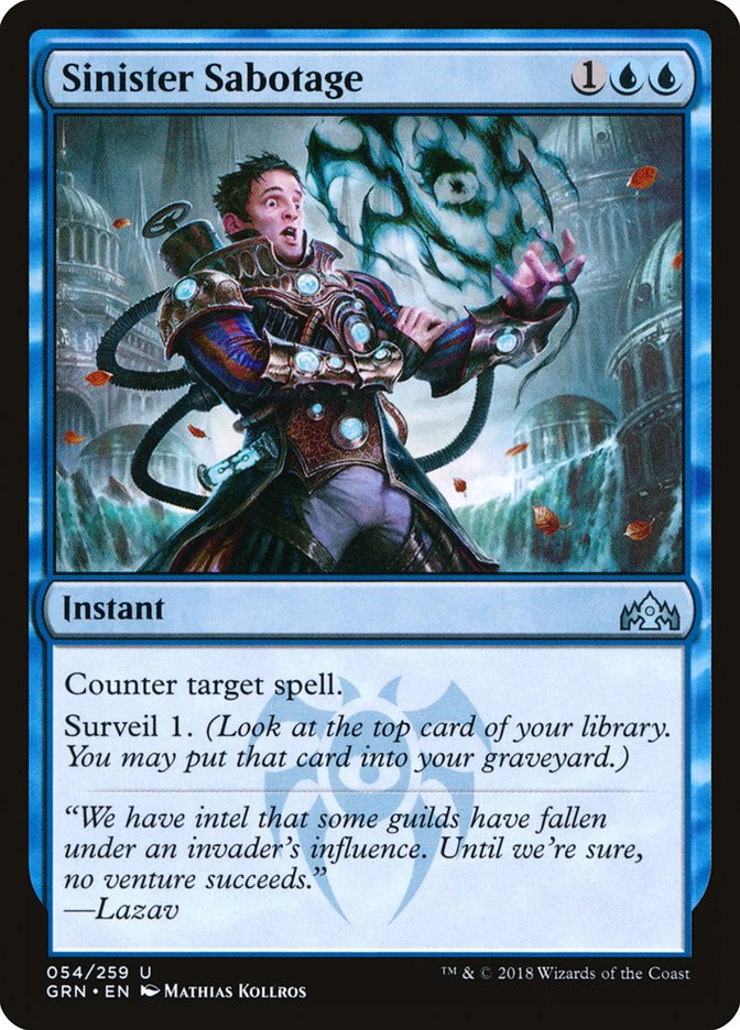 Sinister Sabotage [Guilds of Ravnica] | Deep Dive Games St. Marys
