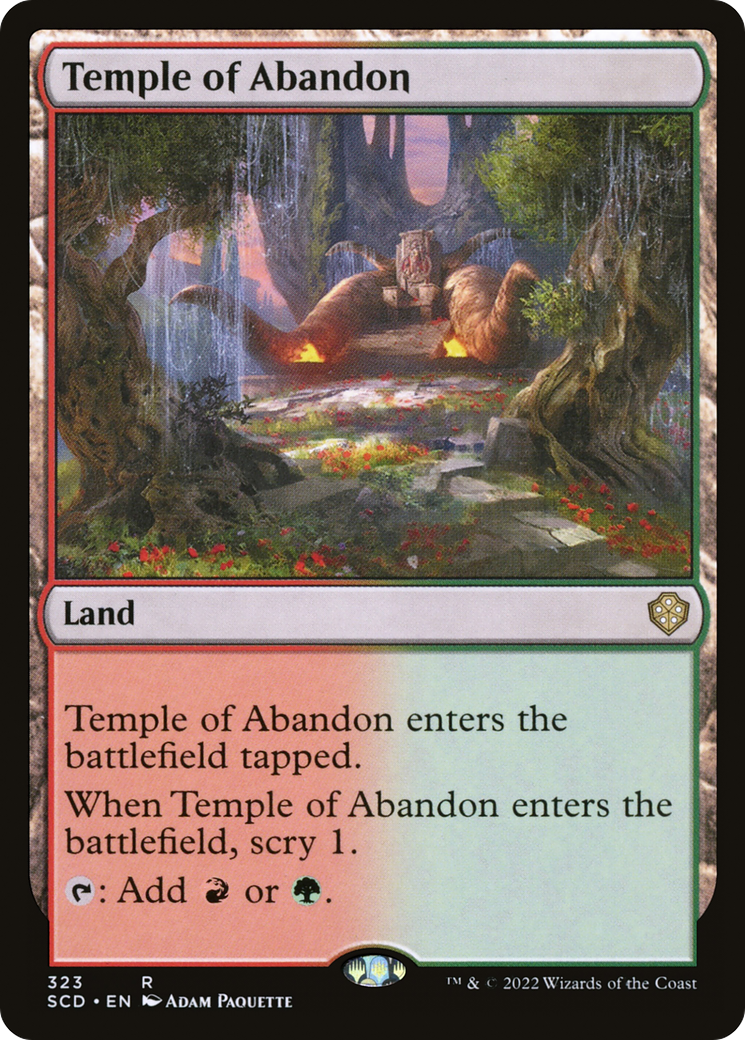 Temple of Abandon [Starter Commander Decks] | Deep Dive Games St. Marys