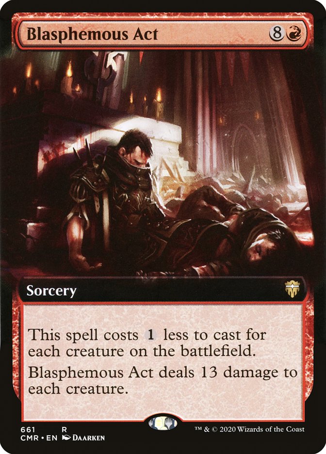 Blasphemous Act (Extended Art) [Commander Legends] | Deep Dive Games St. Marys