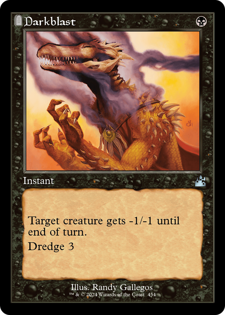 Darkblast (Retro Frame) [Ravnica Remastered] | Deep Dive Games St. Marys