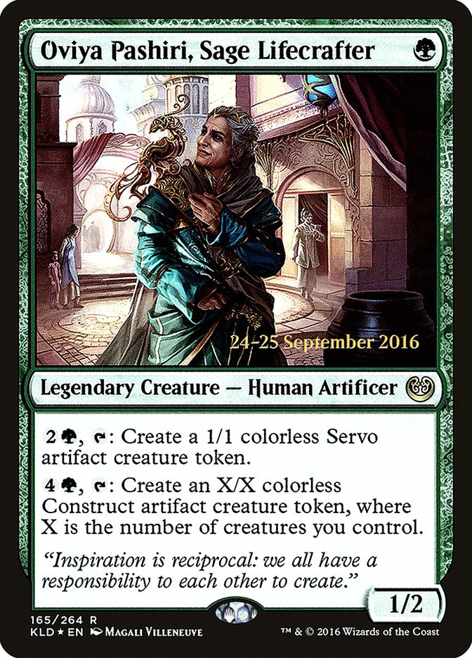 Oviya Pashiri, Sage Lifecrafter [Kaladesh Prerelease Promos] | Deep Dive Games St. Marys