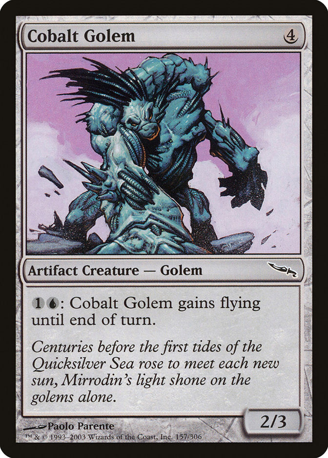 Cobalt Golem [Mirrodin] | Deep Dive Games St. Marys