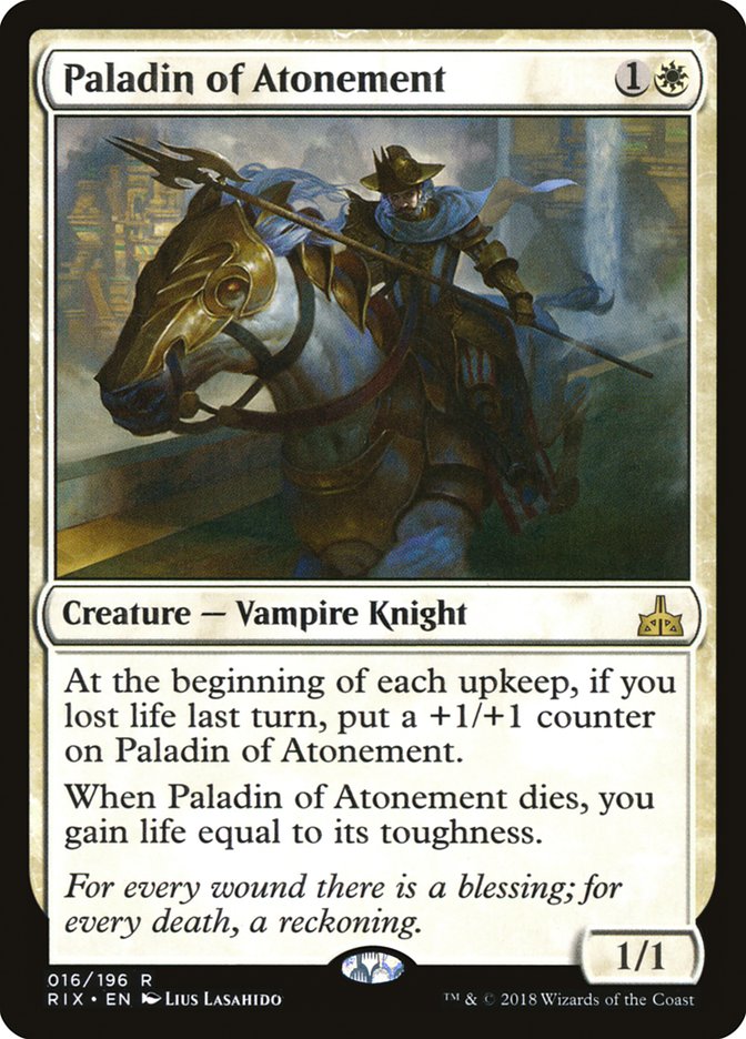 Paladin of Atonement [Rivals of Ixalan] | Deep Dive Games St. Marys