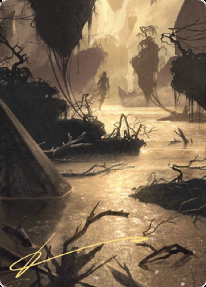 Murkwater Pathway Art Card (Gold-Stamped Signature) [Zendikar Rising Art Series] | Deep Dive Games St. Marys