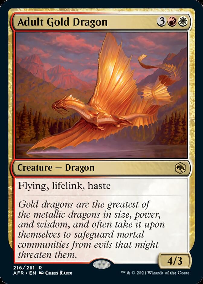 Adult Gold Dragon [Dungeons & Dragons: Adventures in the Forgotten Realms] | Deep Dive Games St. Marys