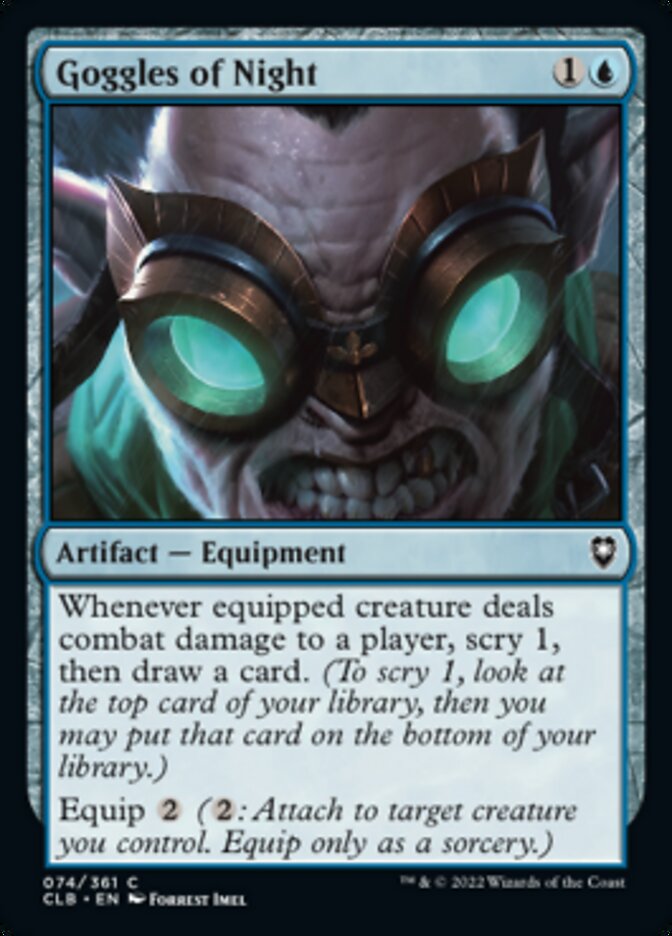 Goggles of Night [Commander Legends: Battle for Baldur's Gate] | Deep Dive Games St. Marys