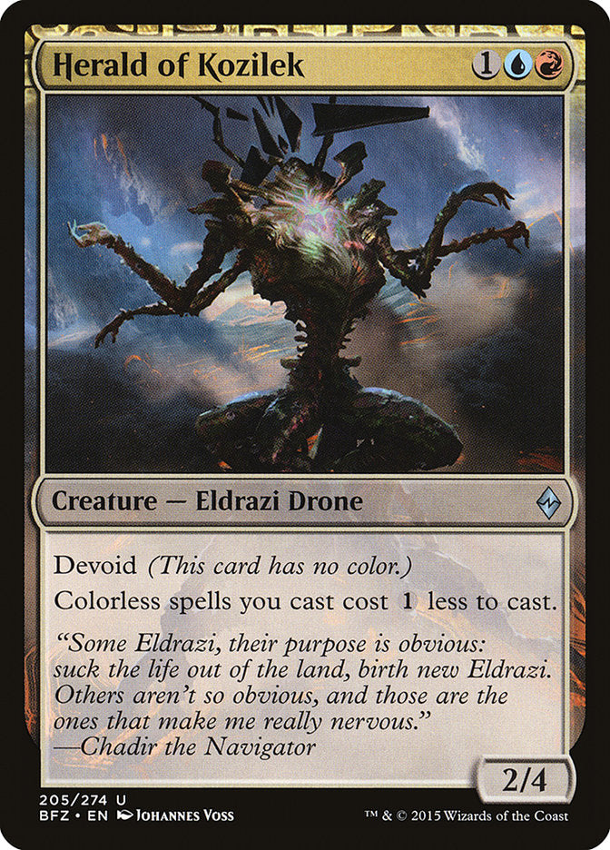 Herald of Kozilek [Battle for Zendikar] | Deep Dive Games St. Marys