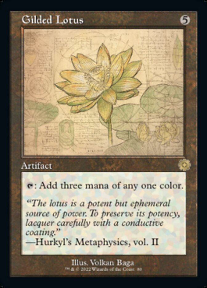Gilded Lotus (Retro Schematic) [The Brothers' War Retro Artifacts] | Deep Dive Games St. Marys