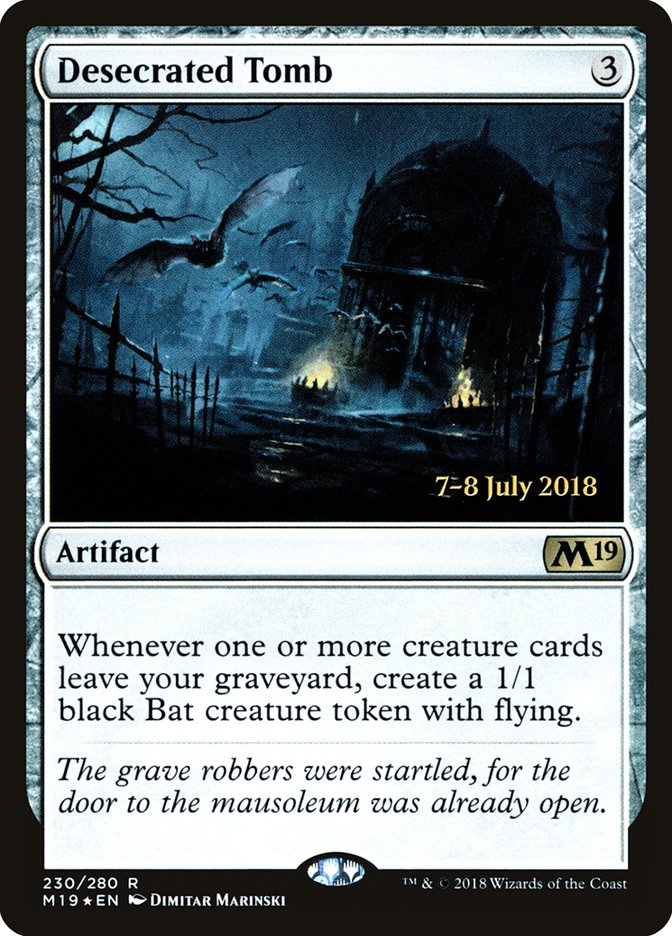 Desecrated Tomb [Core Set 2019 Prerelease Promos] | Deep Dive Games St. Marys