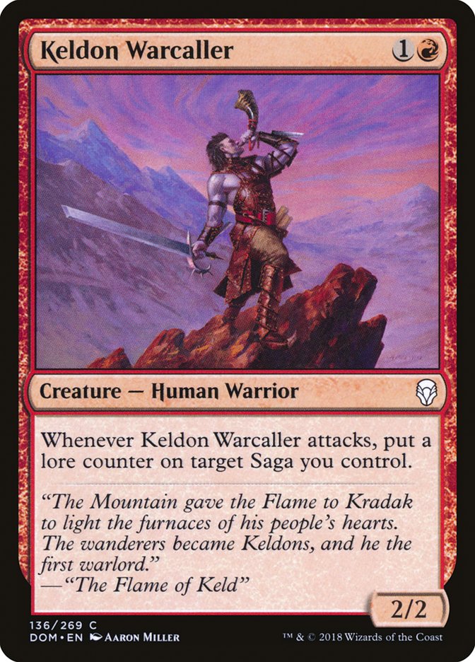 Keldon Warcaller [Dominaria] | Deep Dive Games St. Marys