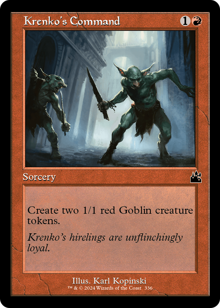 Krenko's Command (Retro Frame) [Ravnica Remastered] | Deep Dive Games St. Marys