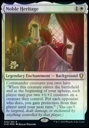 Noble Heritage [Commander Legends: Battle for Baldur's Gate Prerelease Promos] | Deep Dive Games St. Marys