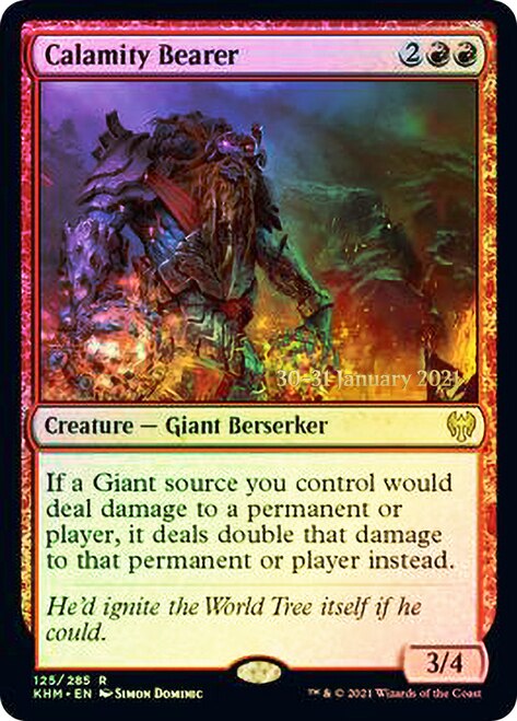 Calamity Bearer [Kaldheim Prerelease Promos] | Deep Dive Games St. Marys
