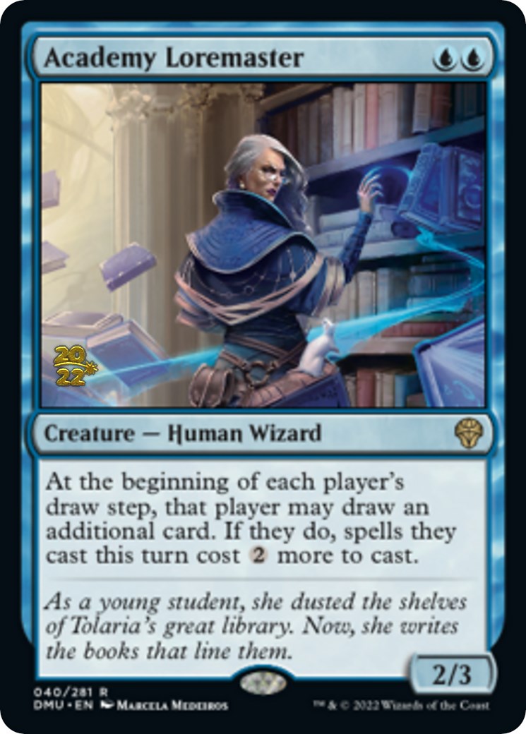 Academy Loremaster [Dominaria United Prerelease Promos] | Deep Dive Games St. Marys